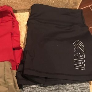IAB booty shorts, size large, black, VGUC